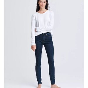 Rag & Bone Nina High Rise Skinny Jeans Dark Wash Women's Size 25